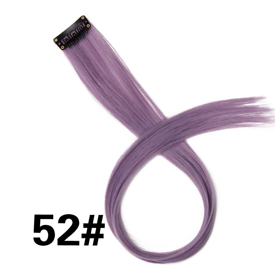 Alileader Aplique de Cabelo Extensão com Clip 57 Cores Ombre Liso Extensão de Cabelo com Clip em Apliques Peças de Cabelo de Fibra de Alta Temperatura