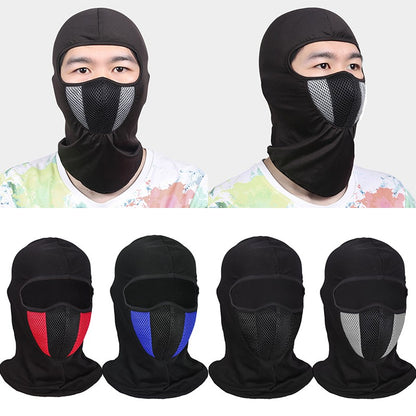 Balaclava Respirável Máscara Facial Completa de Motocicleta Touca Gorro Crânio Motocross Capacete de Moto Motoqueiro Pescoço Rosto Capuz Máscara de Moto