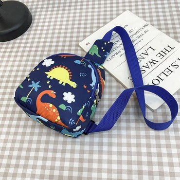 Bolsas de Ombro de Dinossauro Fofas Infantis Bolsas de Peito Casuais Novas para Meninas e Meninos Porta-Moedas de Nylon Bolsas Pequenas a Tiracolo