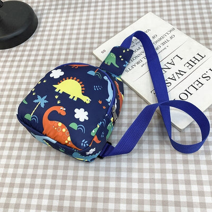 Bolsas de Ombro de Dinossauro Fofas Infantis Bolsas de Peito Casuais Novas para Meninas e Meninos Porta-Moedas de Nylon Bolsas Pequenas a Tiracolo