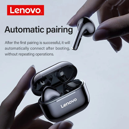 Lenovo LP40PRO/LP40 5 peças Fone de Ouvido Sem Fio Bluetooth 5.0 Estéreo Duplo Redução de Ruído Graves Controle de Toque Longa Espera 230mA