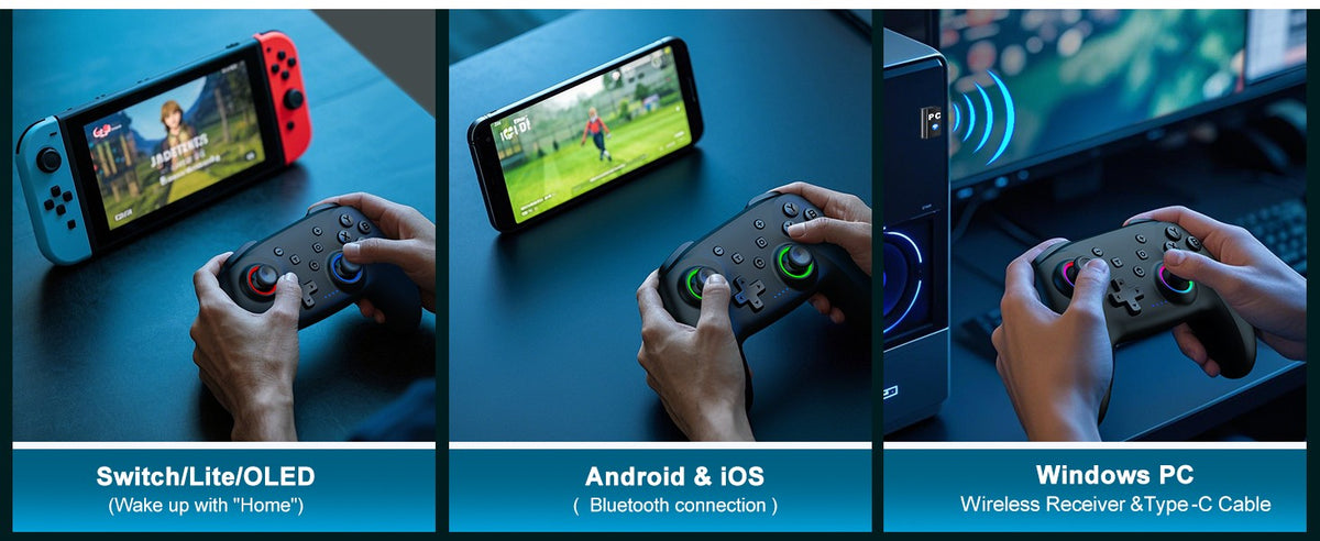 BEBONCOOL Wireless Controller for Switch 2 with Joystick Double Vibration Compatible for Switch OLED/Lite Switch Remote Gamepad