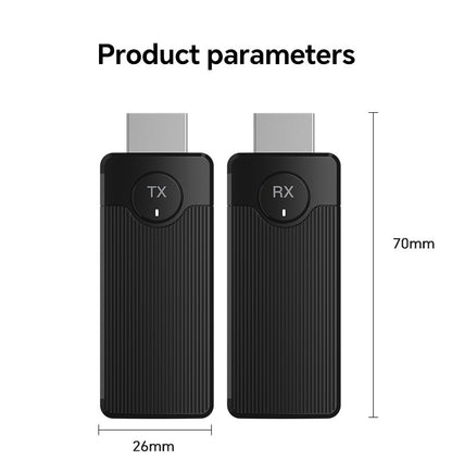 Kit Extensor de Transmissor e Receptor de Vídeo HDMI Sem Fio Lemorele Q50 Adaptador Dongle para TV Monitor Projetor Switch PC