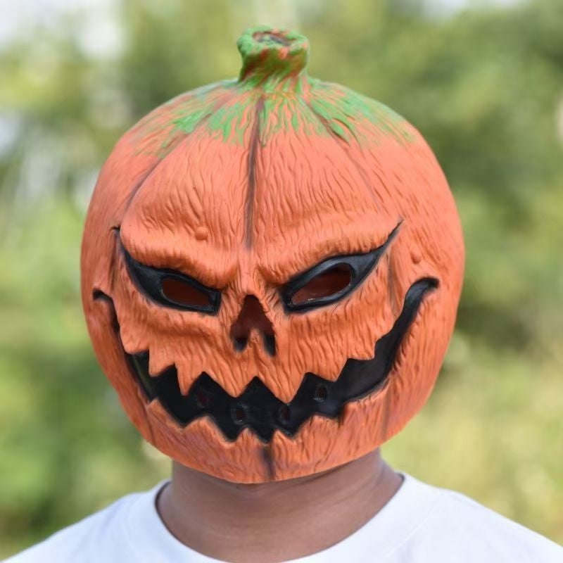 Halloween Latex Full Head Mask for Adults & Kids Animal, Pumpkin, Fox, Dog, Panda, Monkey Character Cosplay Costume Accessory