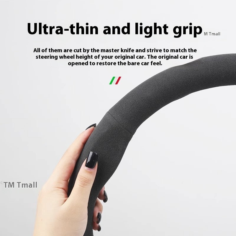 Car Suede Anti-Slip Steering Wheel Cover For Volkswagen Passat Golf 5 GTI Beetle Tiguan Touareg Polo T-ROC T-Cross Magotan Jeeta