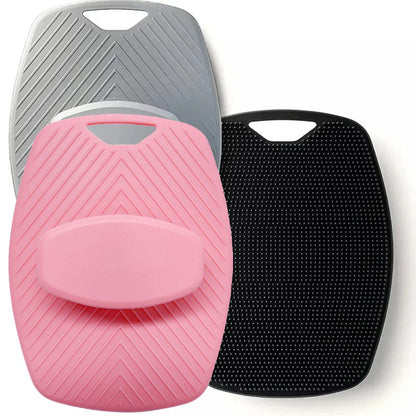 1 escova esfoliante de silicone macio, limpador manual para o corpo, cuidados com o corpo, esfoliante de banho, escova de massagem suave, universal