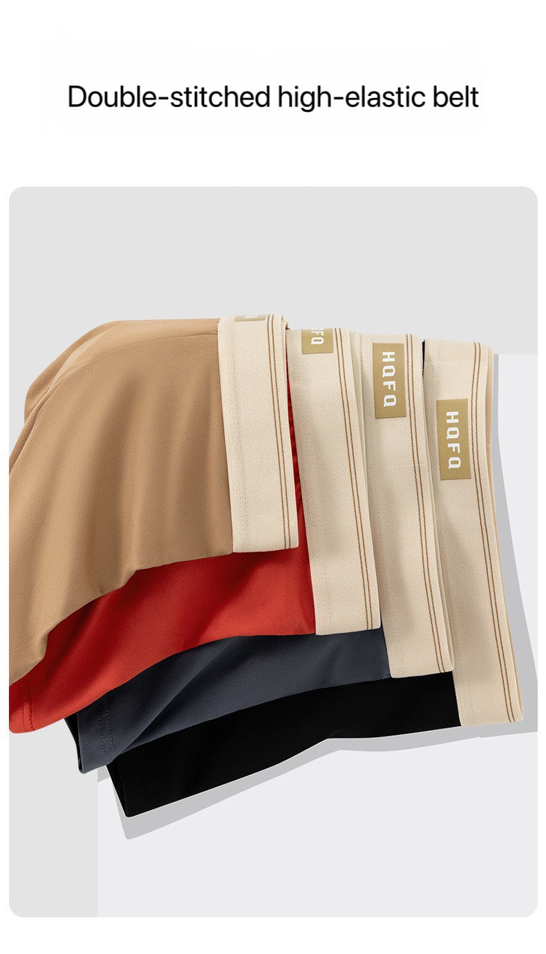 4pcs Men Underwear BoxerShorts Hombre Panties Man Breathable Underpants Sexy Sports Comfort U Convex Male Boxers Large Size 4XL