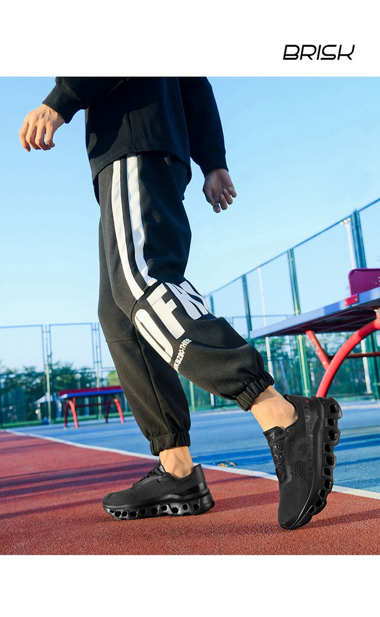 Tênis Masculino com Amortecimento para Corrida Tênis Esportivo Leve Casual Masculino Antiderrapante Tênis Esportivo para Viagens ao Ar Livre Caminhada