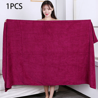 Large size180x200cm thickening beauty salons Bath towels quick drying are soft skin friendly non shedding hotel massage towels