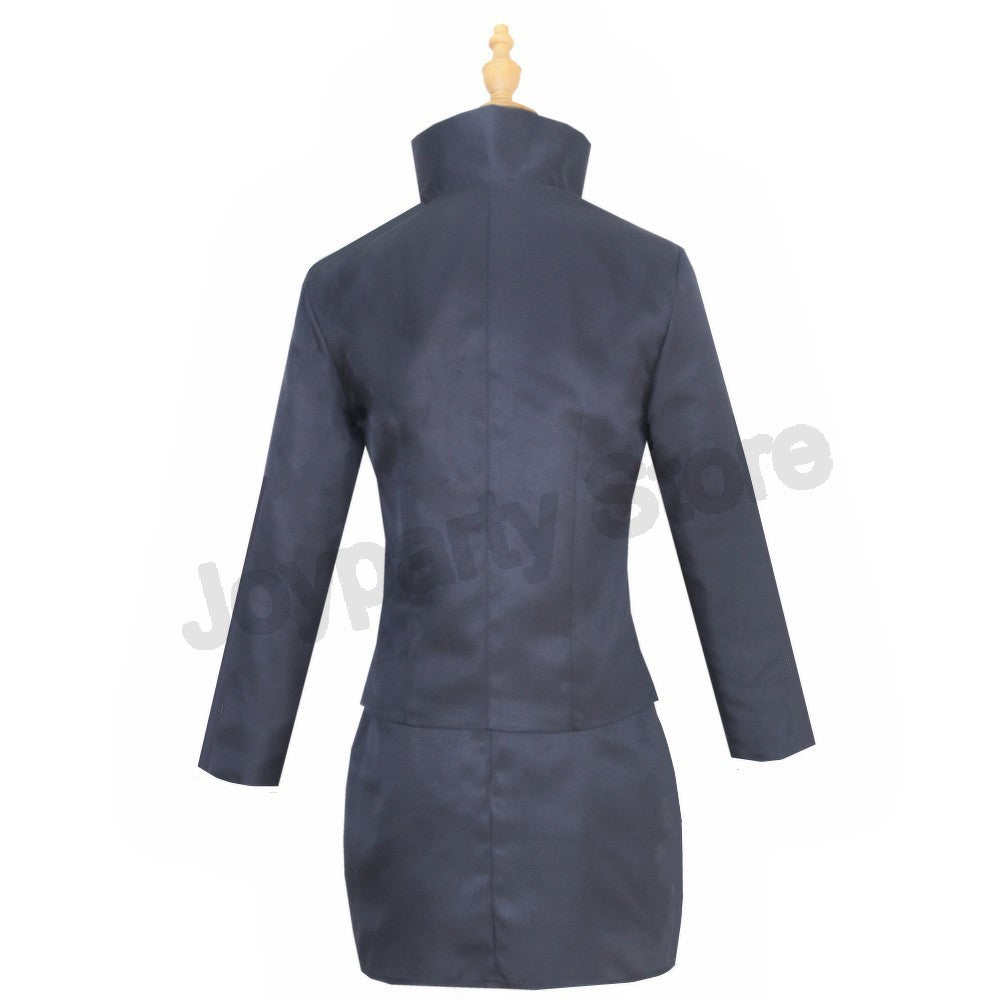 Geto Suguru Cosplay Costume Anime Jujutsu Kaisen High School Ieiri Shoko Costume Uniform Black Suit Halloween for Men Women