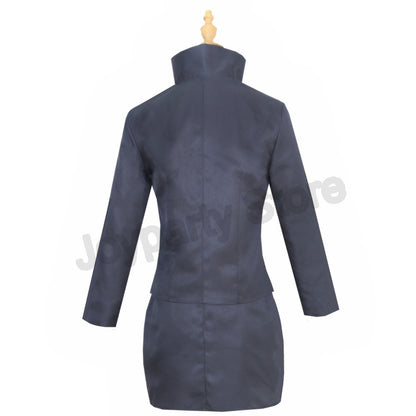 Geto Suguru Cosplay Costume Anime Jujutsu Kaisen High School Ieiri Shoko Costume Uniform Black Suit Halloween for Men Women