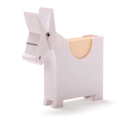 Cute rabbit desktop note holder (without notes), fun and practical home or office desk decoration, desk accessories