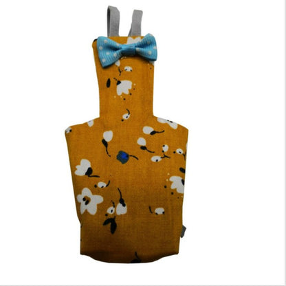 Fralda para Papagaio com Gravata Borboleta, Adorável, Colorida, Estampa de Frutas e Floral para Calopsitas, Pombos, Pássaros de Estimação Pequenos, Médios e Grandes, Roupa de Voo Lavável