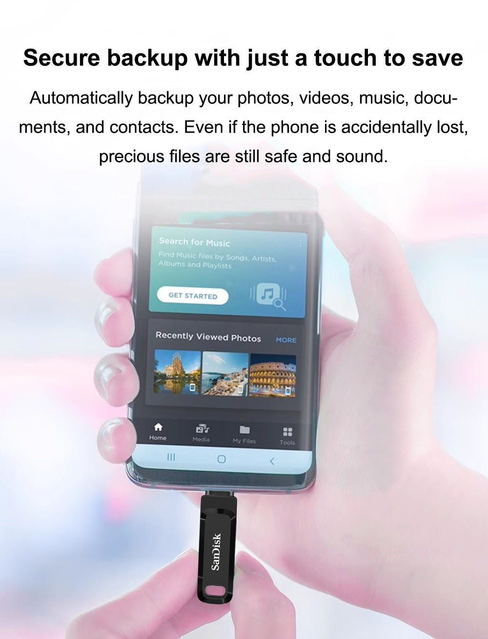 Pen Drive SanDisk 2 EM 1 Ultra Dual Drive GO USB 3.2 Tipo-C 64GB 128GB 256GB 512GB U Disk Velocidade de Até 400MB/s