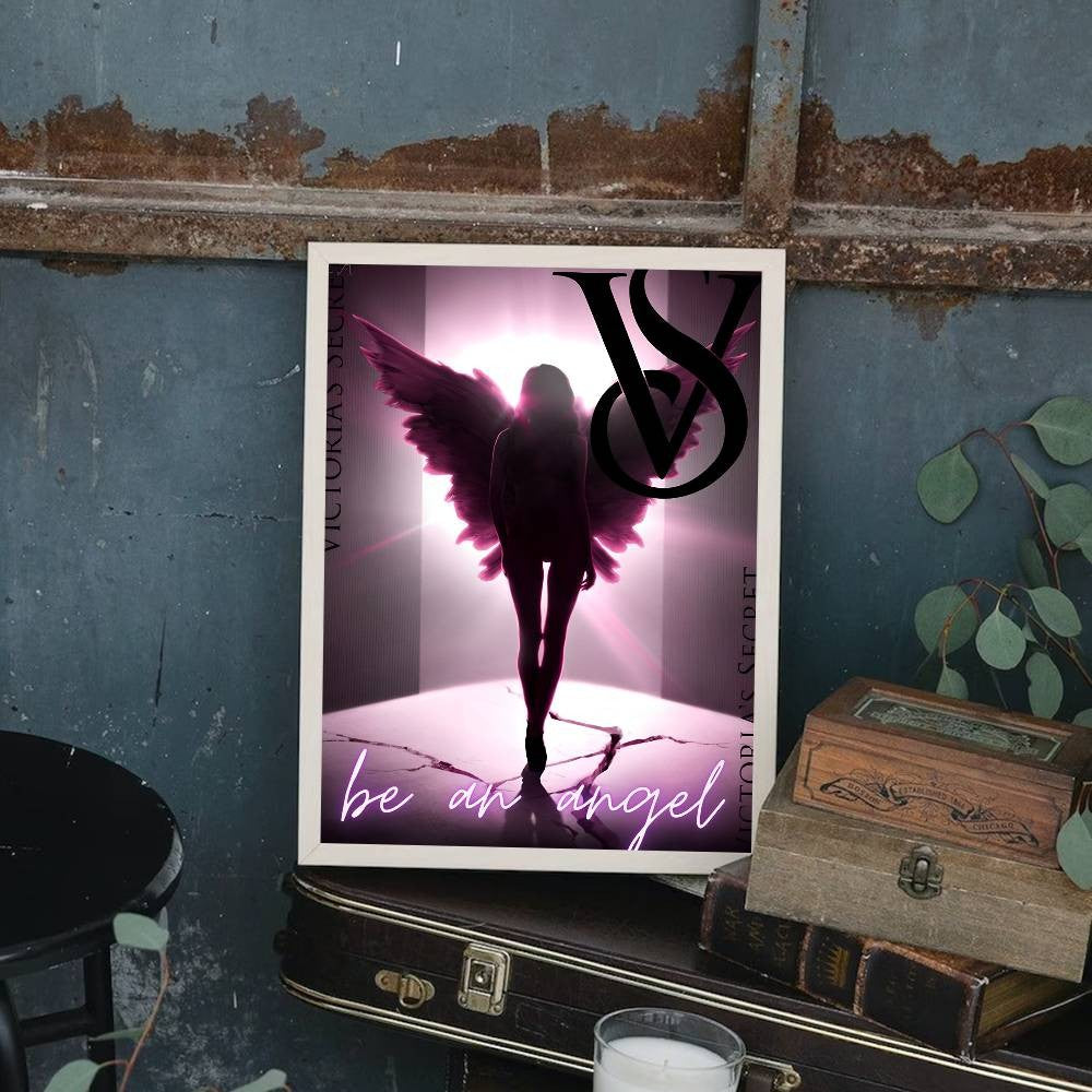 1pc V-V-Victorias-Fashion-S-Secret Poster Print For Bedroom Living Room Home Decor Painting Wall Art HD Picture Mural