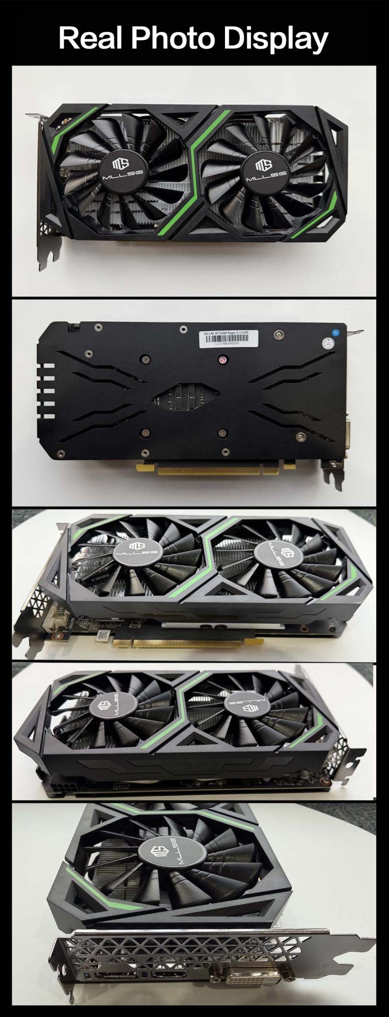 MLLSE RTX 2060 Super 8GB Placa De Vídeo Gaming Graphics Card GDDR6 256Bit 8Pin PCI Express 3.0x16 rtx 2060 super 8gb PC gamer