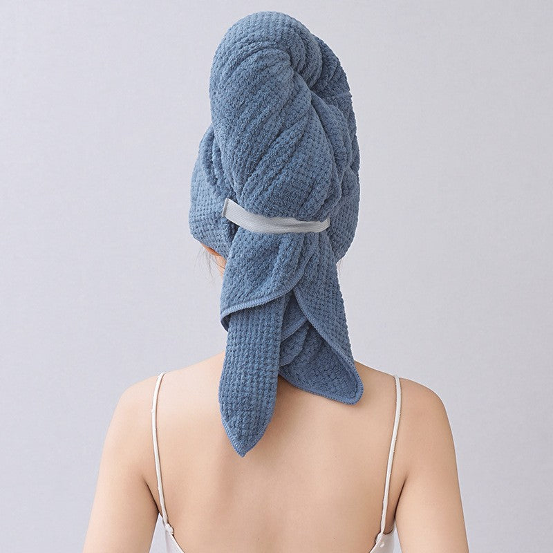 1pc Large Absorbent Hair Towel Microfiber Soft Drying Towel With Stretch For Wet Curly Hair Long Hair Anti-Frizz Drying Quick