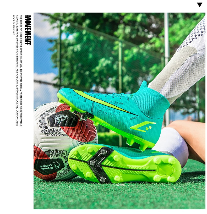 TF/FG Soccer Sneakers Youth Professional Training Football Boots Men Outdoor Lawn Non-Slip Soccer Shoes Hot Sale Soccer Cleats