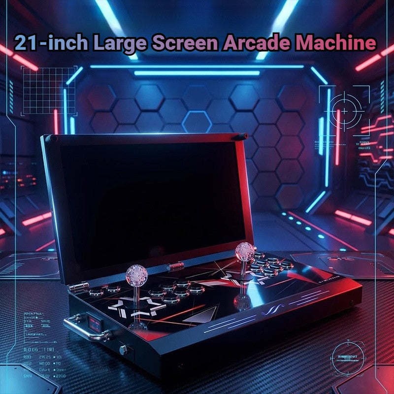 2026 New 21-inch Large Screen Home Game Console for Two-Player Fighting Built-in Games No Lag Street Fighter Arcade Game Console