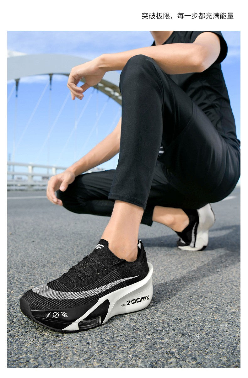 Casual Sneakers Air Cushion Running Shoes Jogging Marathon Men Sports Breathable Lightweight Comfortable Nonskid Leisure Sneaker