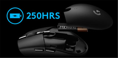 Mouse Gamer Sem Fio Logitech G304 LIGHTSPEED 12000 DPI Mouse Sem Fio Acessórios para Notebook Sem Versão de Driver