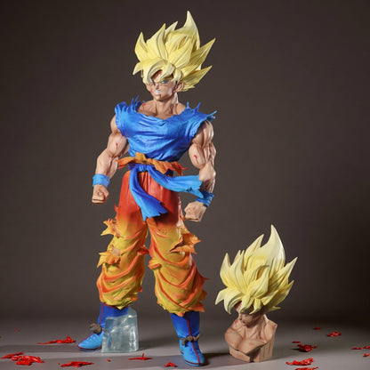 27cm Dupla Face Dragon Ball Z Son Goku Figure Super Saiyan Son Goku Bonecos de Ação Estátua de Pvc Coleção Modelo Brinquedos de Presente
