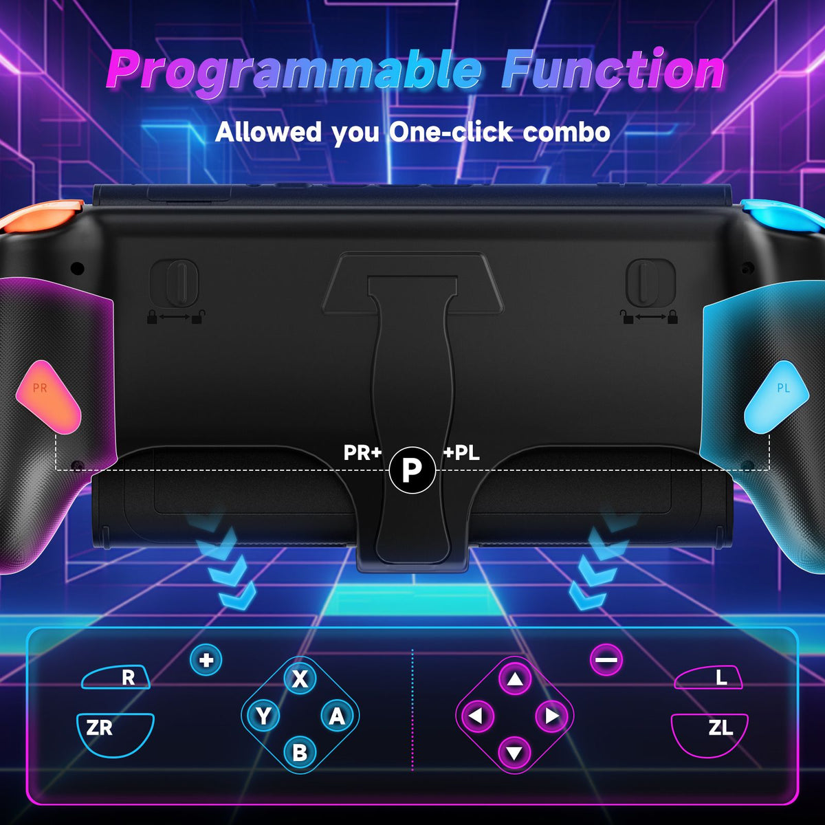 Controller For Nintendo Switch 2 RGB Wired Joy-Controller 9-Axis Gyro Sensor Joypad Turbo Programable Game Pad Joystick