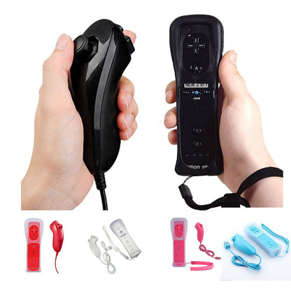 STORM WYRM Controllers Compatible for Wii and Wii U with Built in Motion Plus, Controller with Silicone Case and Wrist WU001
