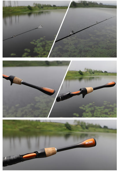 Vara de Pesca de Carpa, Baixo, Truta em Fibra de Carbono UL Ultraleve, Vara de Spinning e Casting, 1,8m 1,68m, Vara para Iscas Pequenas