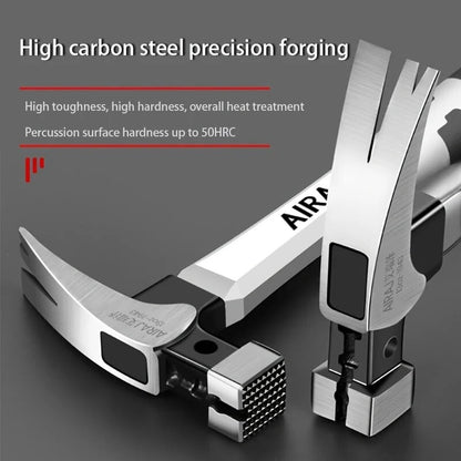 Martelo de Chifre de Carneiro Multifuncional AIRAJ, Martelo de Decoração de Grau Industrial para Doméstico, Envolto em Cola Antiderrapante, Ferramenta de Hardware