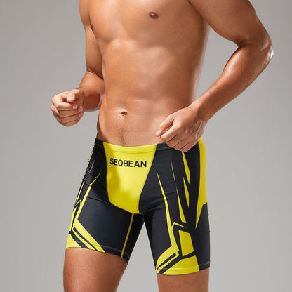 SEOBEAN Men's Low-Waist Boxer Shorts Swimming Trunks Hot Spring Pants Men's Swimsuit Comfortable Briefs Water Sports Gear