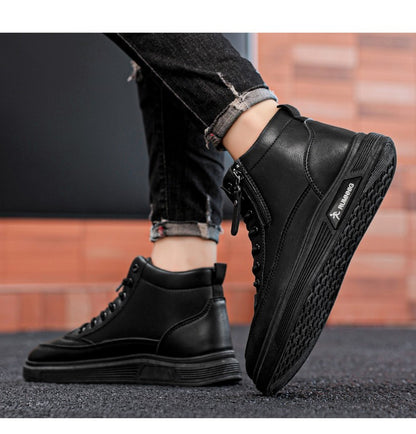 Versatile and trendy high-top shoes, white sneakers, outdoor light and casual shoes, student sports shoes, men's running shoes