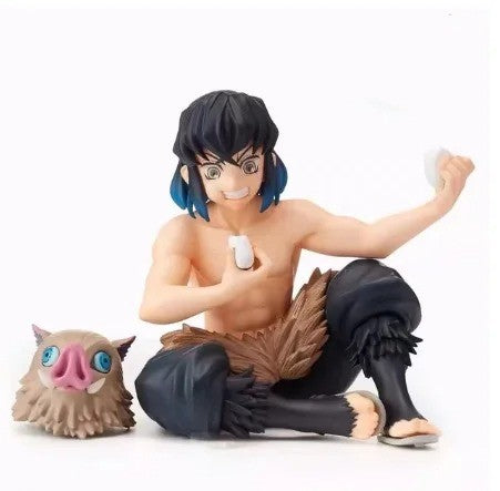 10-15cm Anime Demon Slayer Figura Kamado Tanjirou Nezuko Sentado Postura Action Figure PVC Modelo Boneca Coleção Brinquedo Presente Crianças