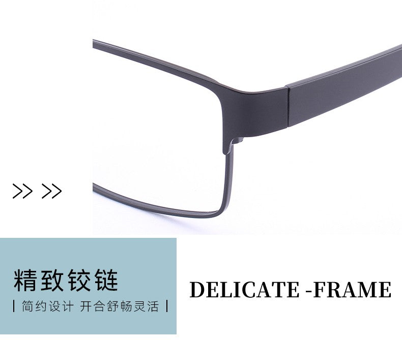 62MM Business Oversized Eyewear Frame Super Large Optical full frame glasses Big Head Metal Big Size reading  Glasses for men