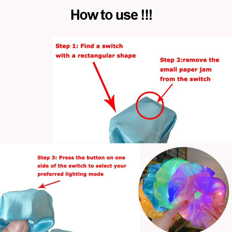 Luminous Cat Ears LED Hair Band Kawaii Accessories Cosplay Supplies Glowing Colorful Headband For Birthday Christmas