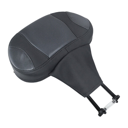 Almofada Encosto de Piloto Ajustável para Motocicleta com Suporte de Montagem para Harley Touring CVO Road King Electra Street Glide FLTRX 09-24