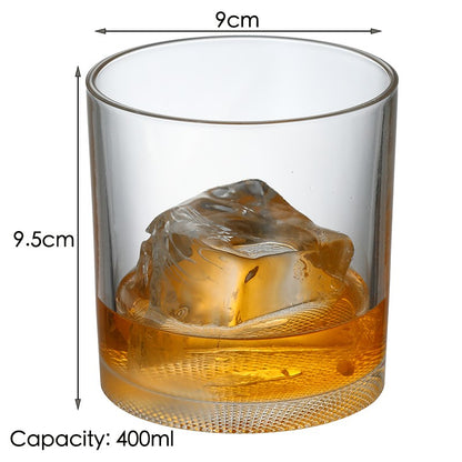 1 Copo de Uísque, Copos Tumbler para Whisky On the Rocks, Vidraria para Coquetéis, Scotch, Bourbon, Gin, Vodca, Conhaque