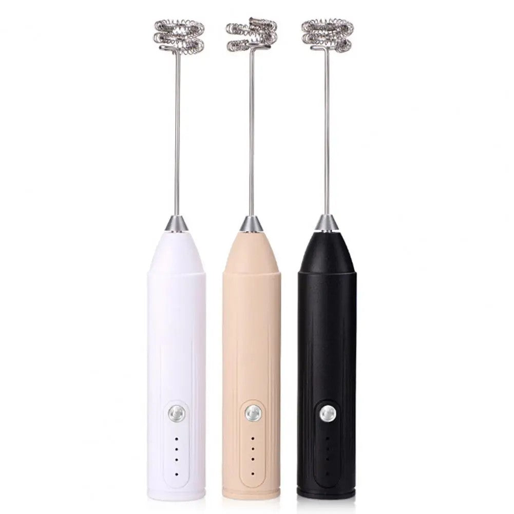 Espumador de leite portátil, batedor de ovos elétrico, máquina de café portátil, liquidificador USB ajustável de 3 velocidades, batedeira de alimentos de cozinha