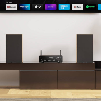 Arylic B50 Bluetooth 5.2 Transmitter Receiver AptX HD Audio Adapter Wireless Audio Amplifier for TV Home Headphones Stereo