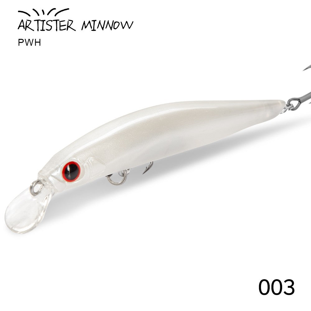 Isca de Pesca de Truta Hunthouse Isca Rígida Sinking Jerkbait 70/80/105mm 7/8.5/18.5g Artist Minnow Isca de Pesca Marinha Twitch Para Robalo