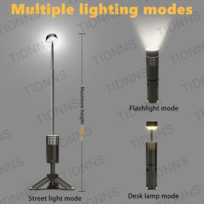 Telescopic Camping Light Rechargeable 21000mAh Portable Outdoor Camping Lantern 4 Light Modes With Tripod Storage Bag Emergency