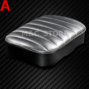 Motorcycle Rear Passenger Cushion Pillion Seat Pad 6 Suction /8 Suction For Harley Touring Sportster XL1200 Dyna Chopper Custom