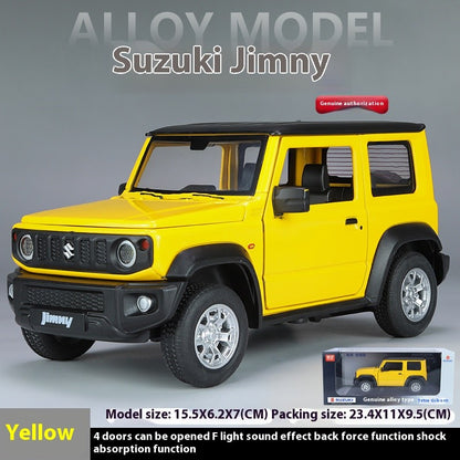 Miniaturas 1/24 Suzuki Jimny SUV Liga Off Road Modelo Diecast Puxar para Trás Brinquedo Infantil Presente Para Crianças Presente de Aniversário Para Namorado