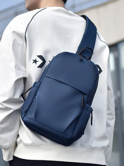 Men's Multifunctional Chest Bag with Adjustable Shoulder Straps, Suitable for Sports, Business, Travel, Commuting, Daily Outings