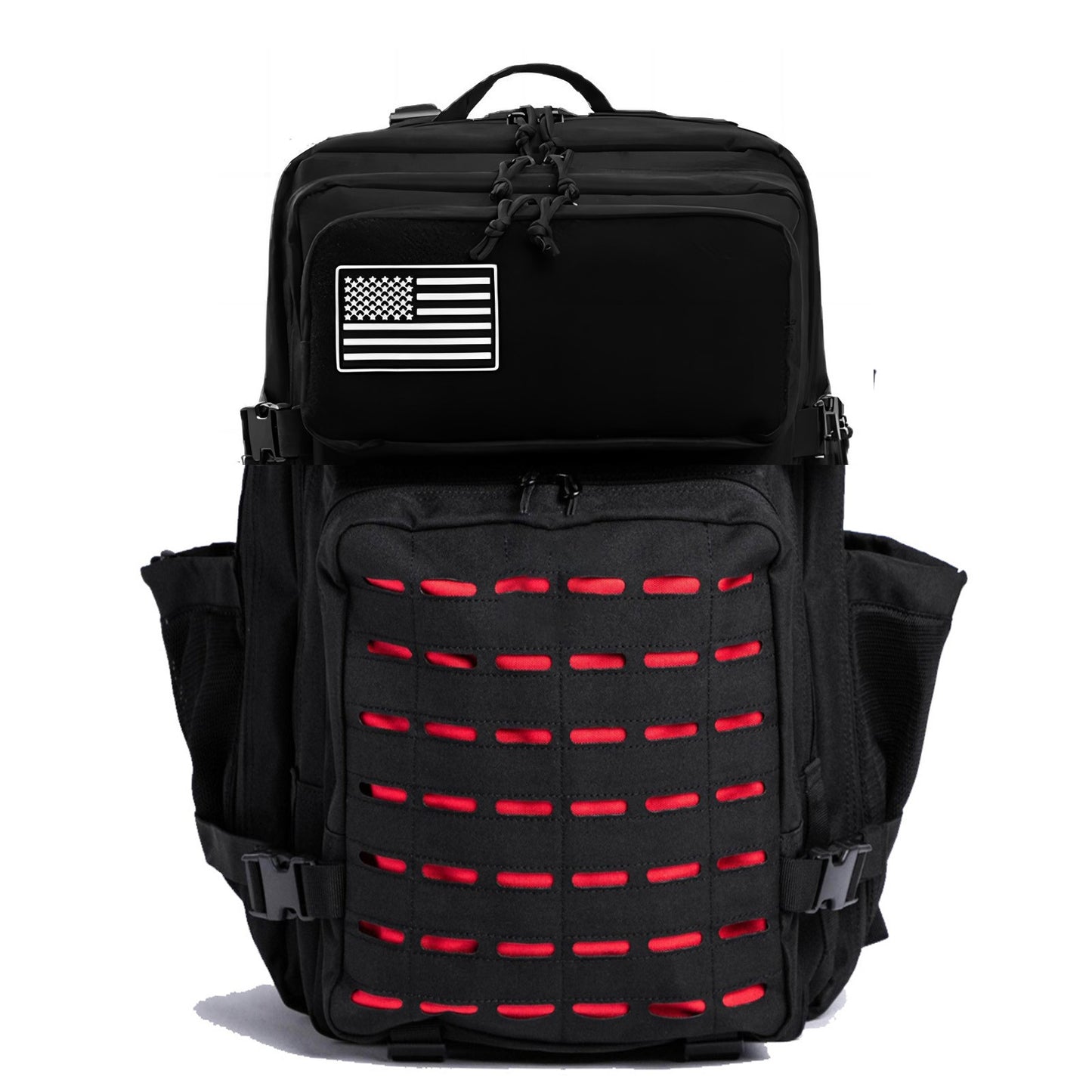 Mochila Impermeável 25L/50L com 2 Bolsos para Garrafas Academia Ao Ar Livre Viagem Caminhada Pesca Trekking Mochilas Bolsa para Notebook de 13 polegadas