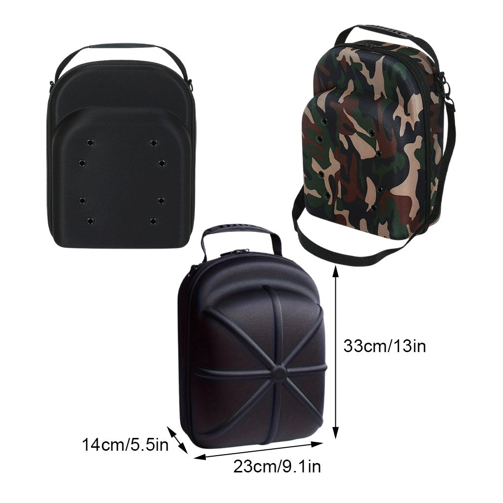 Portable Multifunctional Baseball Caps Storage Bag Black Hard EVA Organizer Hats Holder for Travel Outdoor Use Handbags