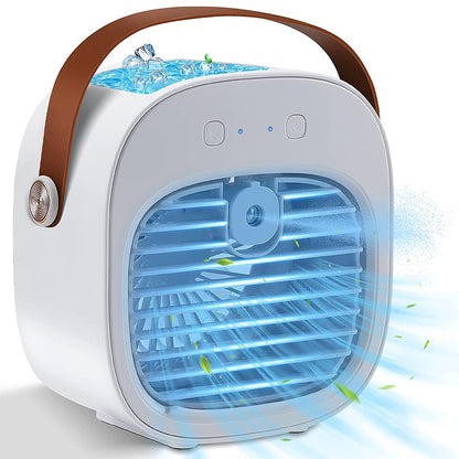 Ar Condicionado Portátil Recarregável Mini Ventilador de Ar Condicionado Pessoal Sem Fio para Quarto e Camping