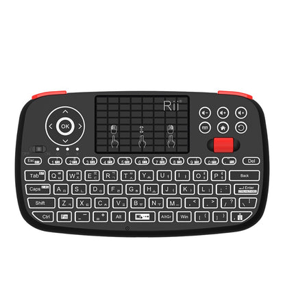 Teclado Sem Fio Bluetooth Rii i4 Mini Com Touchpad 2.4GHz Retroiluminado Mouse Controle Remoto Para Windows Android TV Box Smart TV
