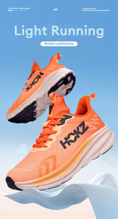 Tênis de Corrida Masculino com Placa de Carbono e Amortecimento de Ar, Tênis Esportivo Feminino Macio e Robusto, Sapatos Casuais para o Dia a Dia e Caminhada ao Ar Livre