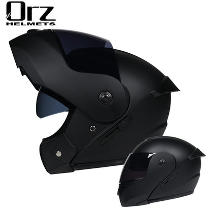 Capacete de Moto Modular Articulado para Corrida DOT Aprovado com Viseira Interna Dupla Voyage